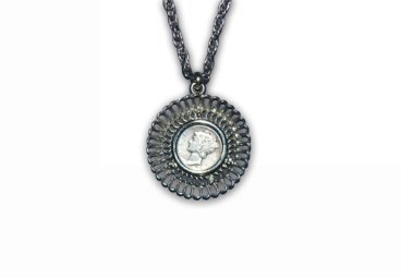 Mercury Dime Antique Necklace